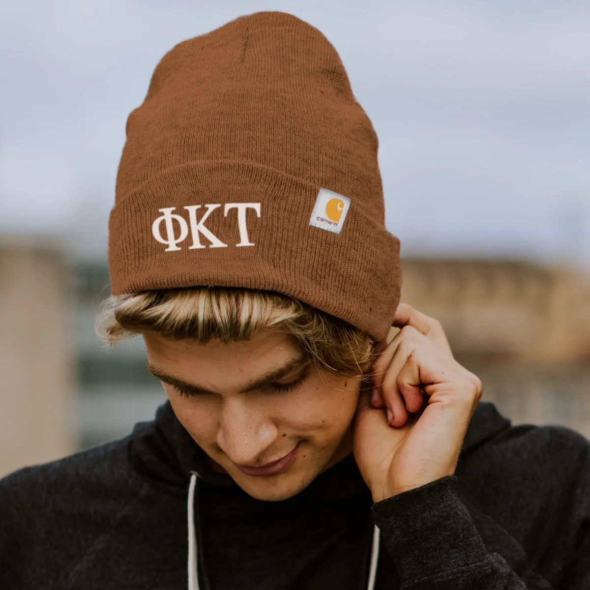 TKE Brown Carhartt Beanie