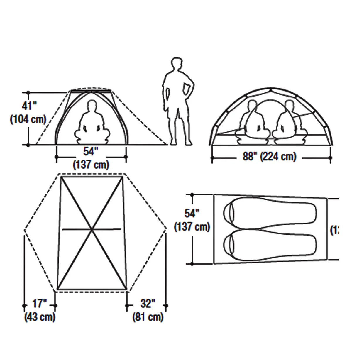 Vapor 2P Tent moss