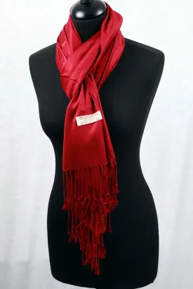 Women's evening wrap - Warm Cashmere Shawl - Gift for Ladies Scarf Red