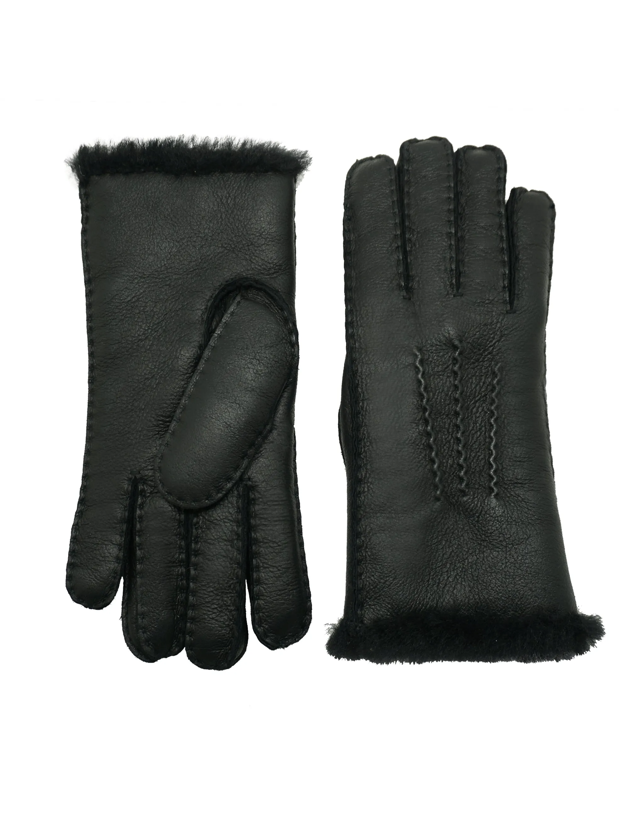 YISEVEN Womens  Lambskin Shearling Leather Gloves