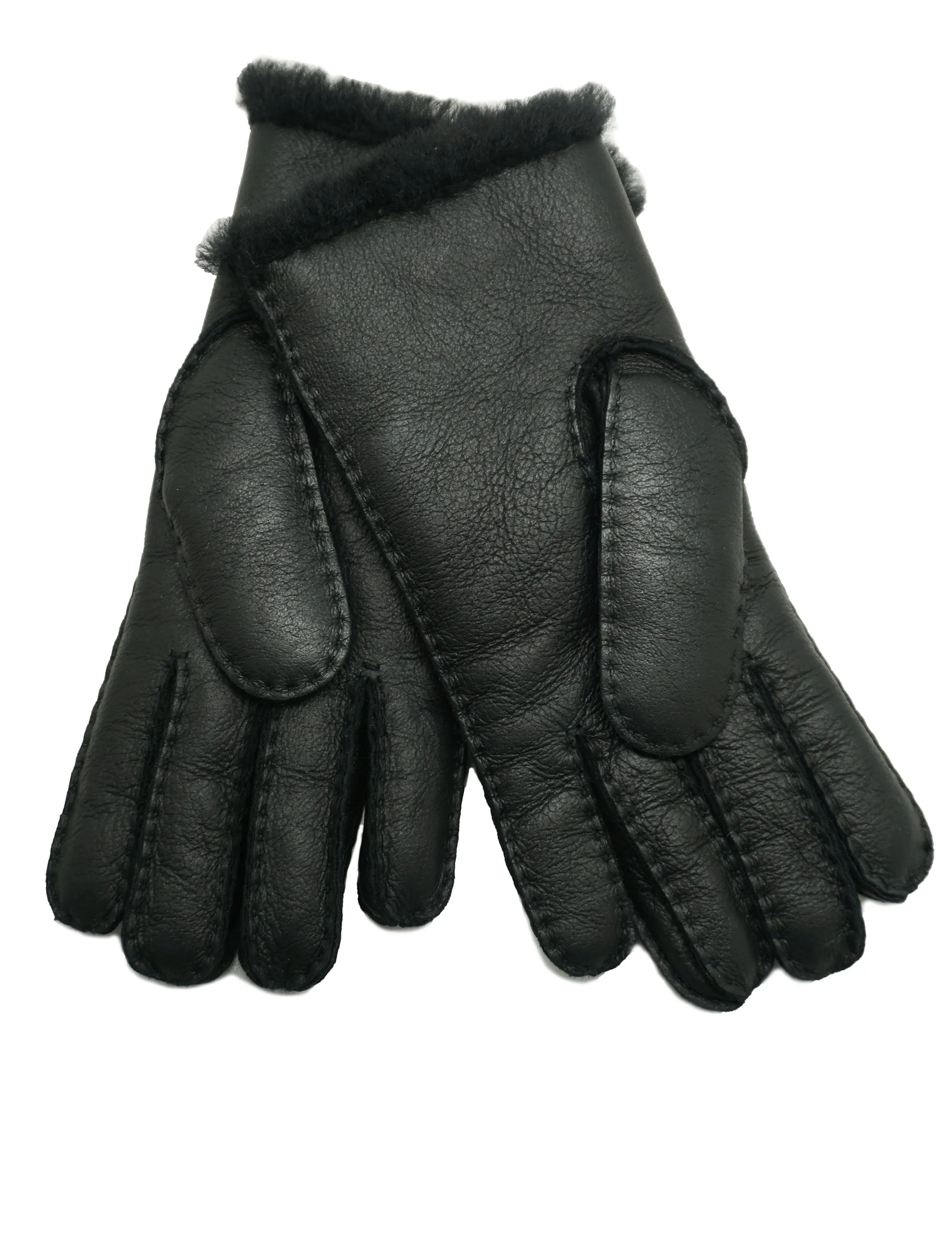 YISEVEN Womens  Lambskin Shearling Leather Gloves