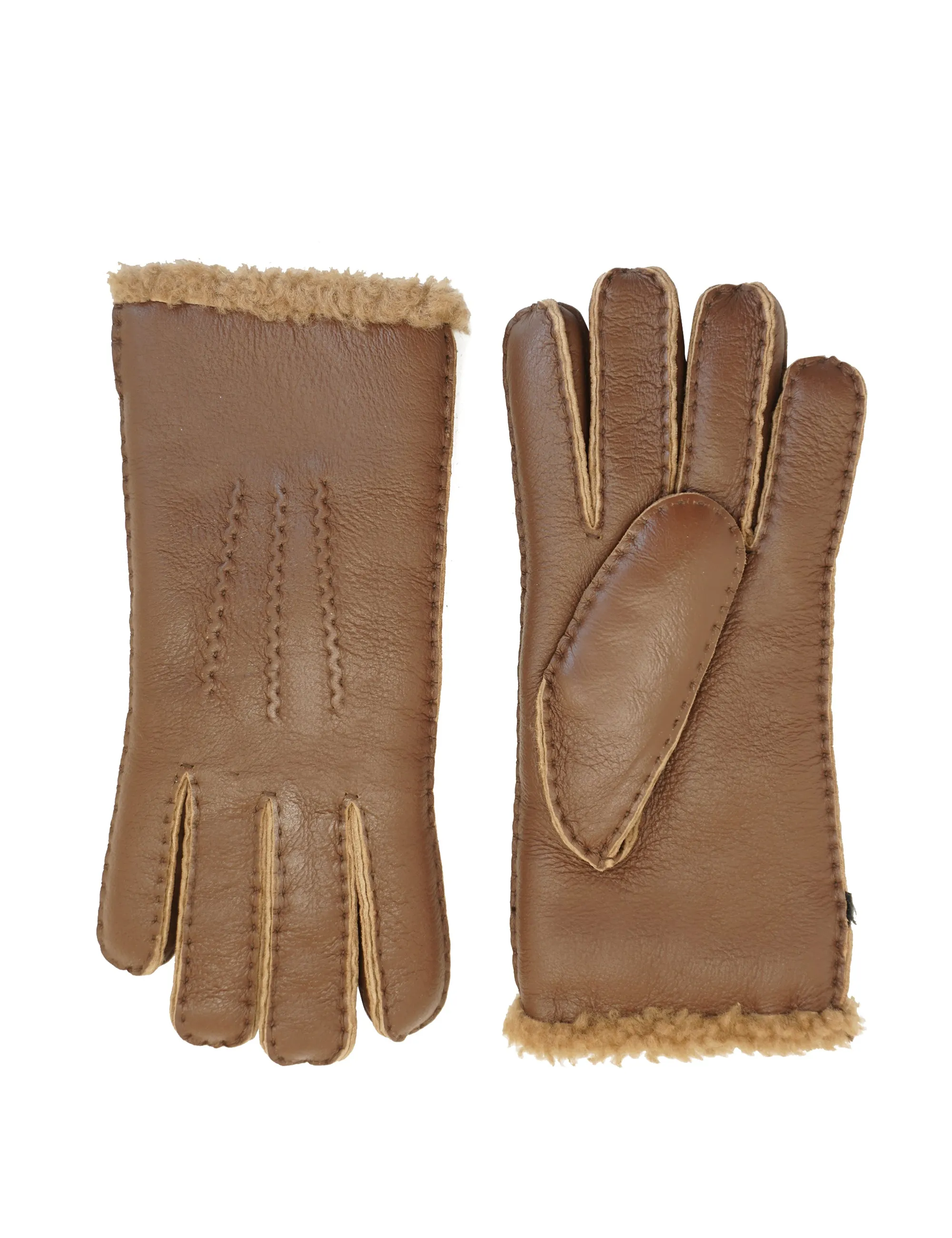 YISEVEN Womens  Lambskin Shearling Leather Gloves